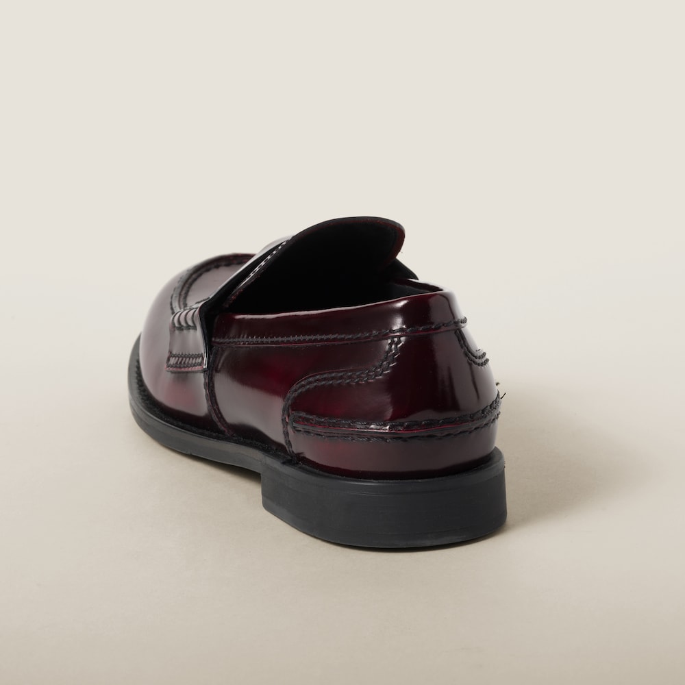 Leather loafers