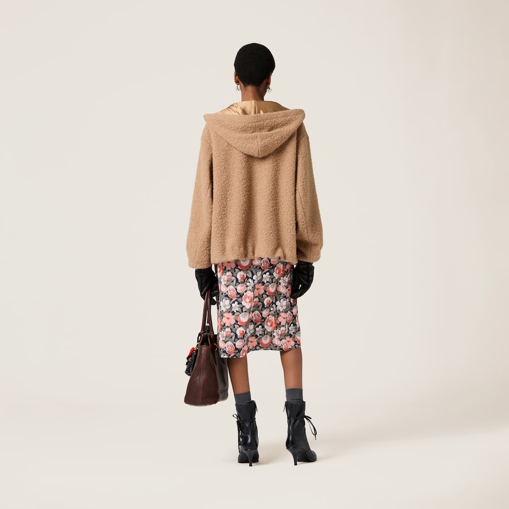 Pile hoodie jacket