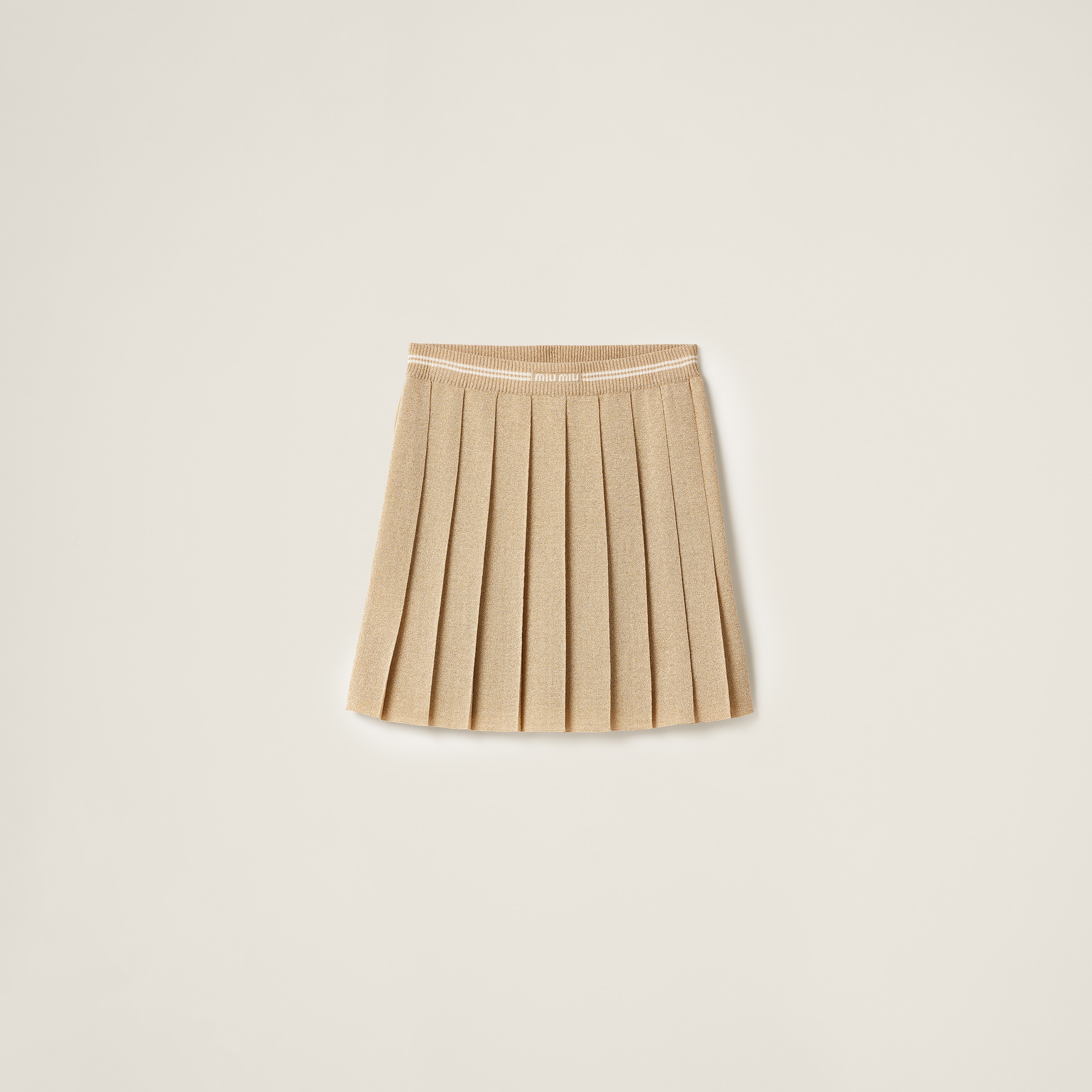 Lamé mini-skirt