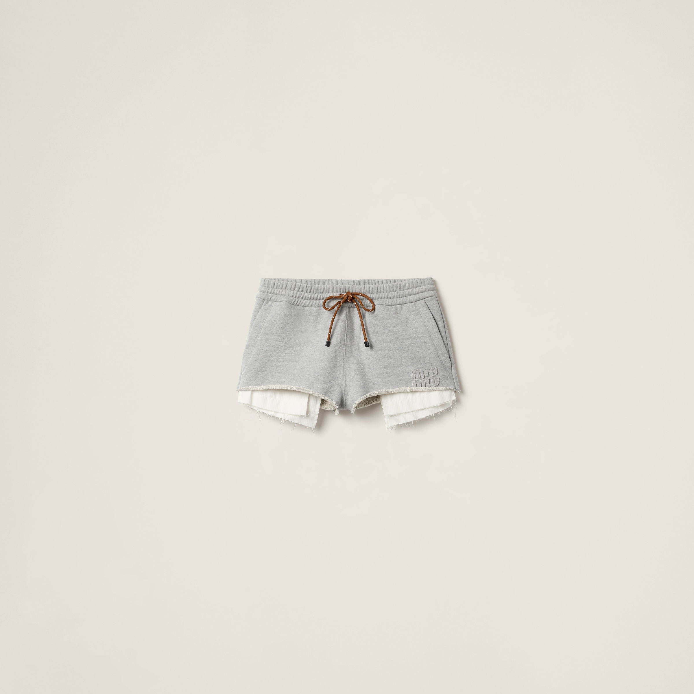 Cotton fleece shorts