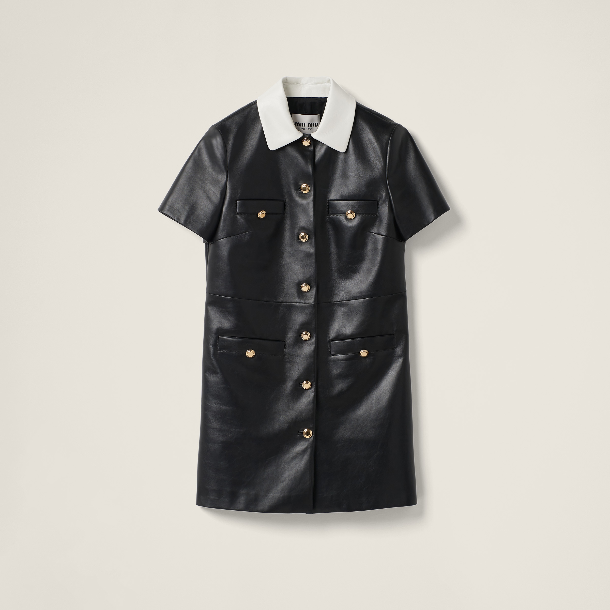 Nappa leather dress