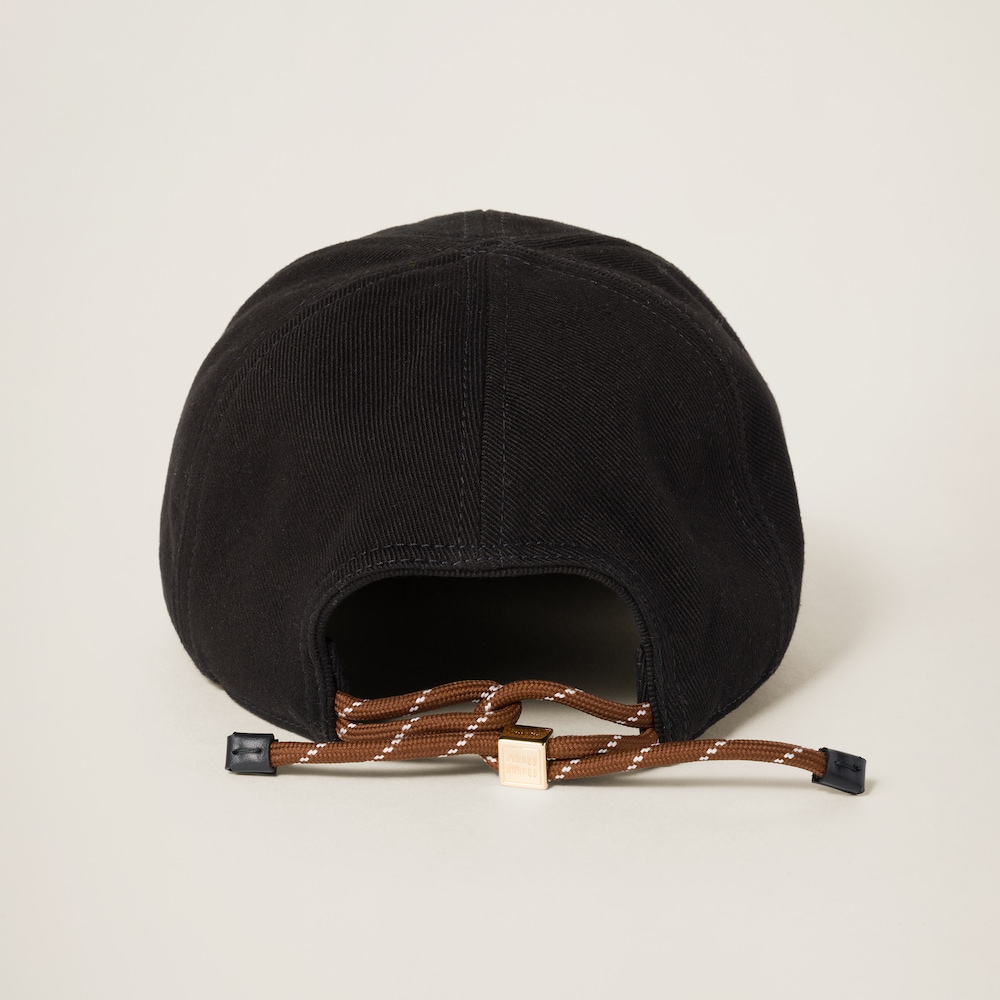 Denim baseball cap