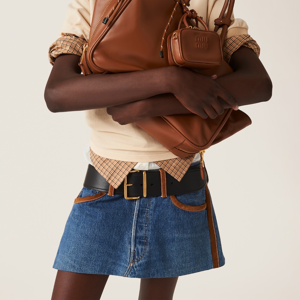 Denim miniskirt
