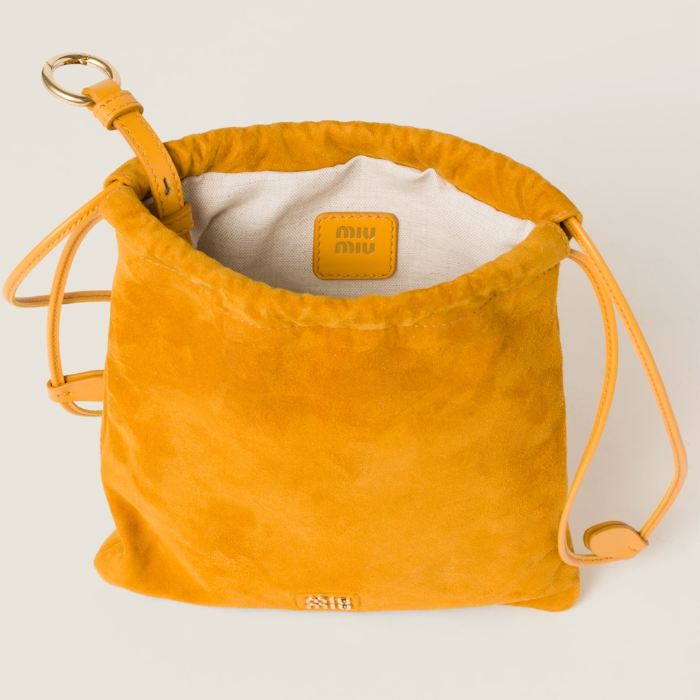 Suede pouch