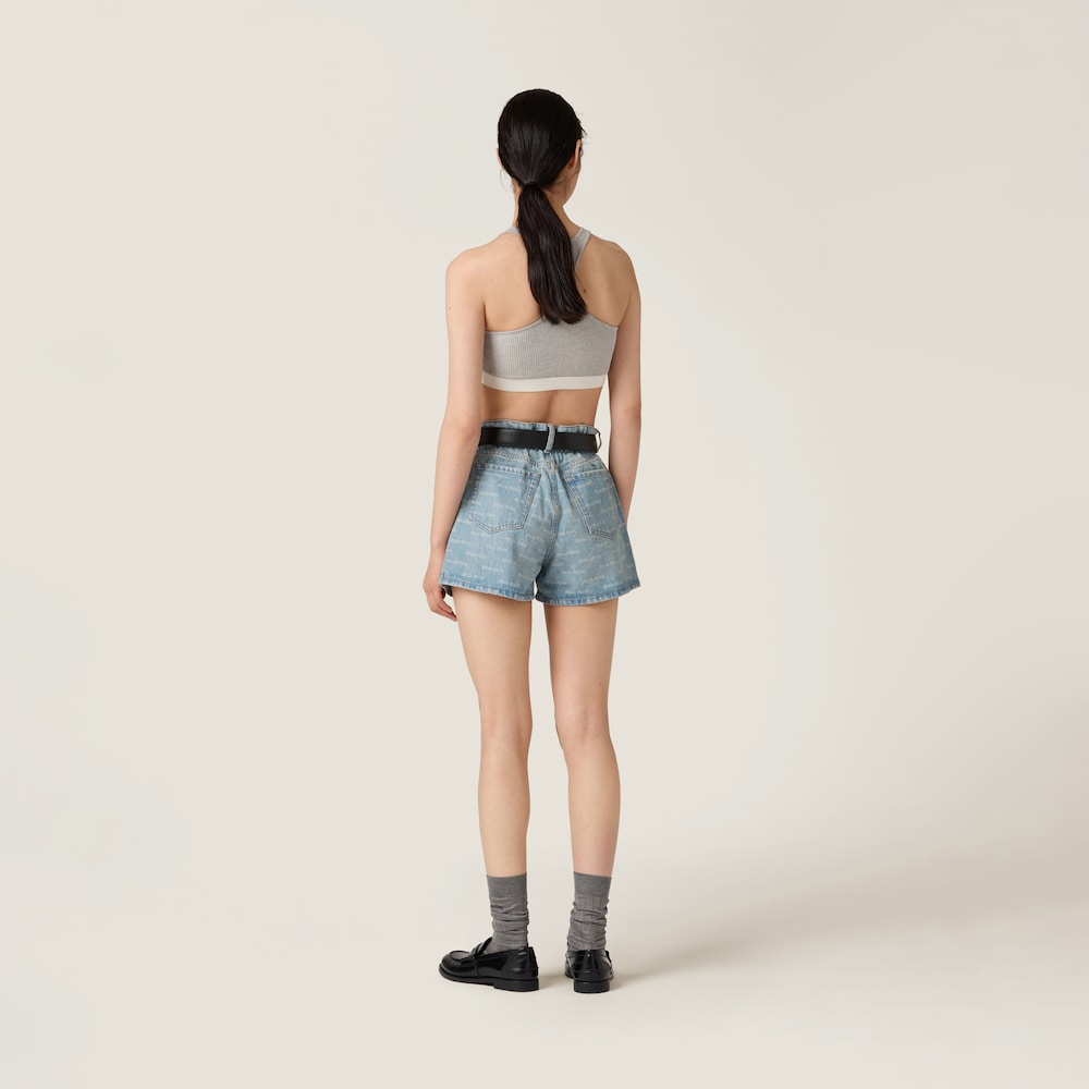 Denim shorts