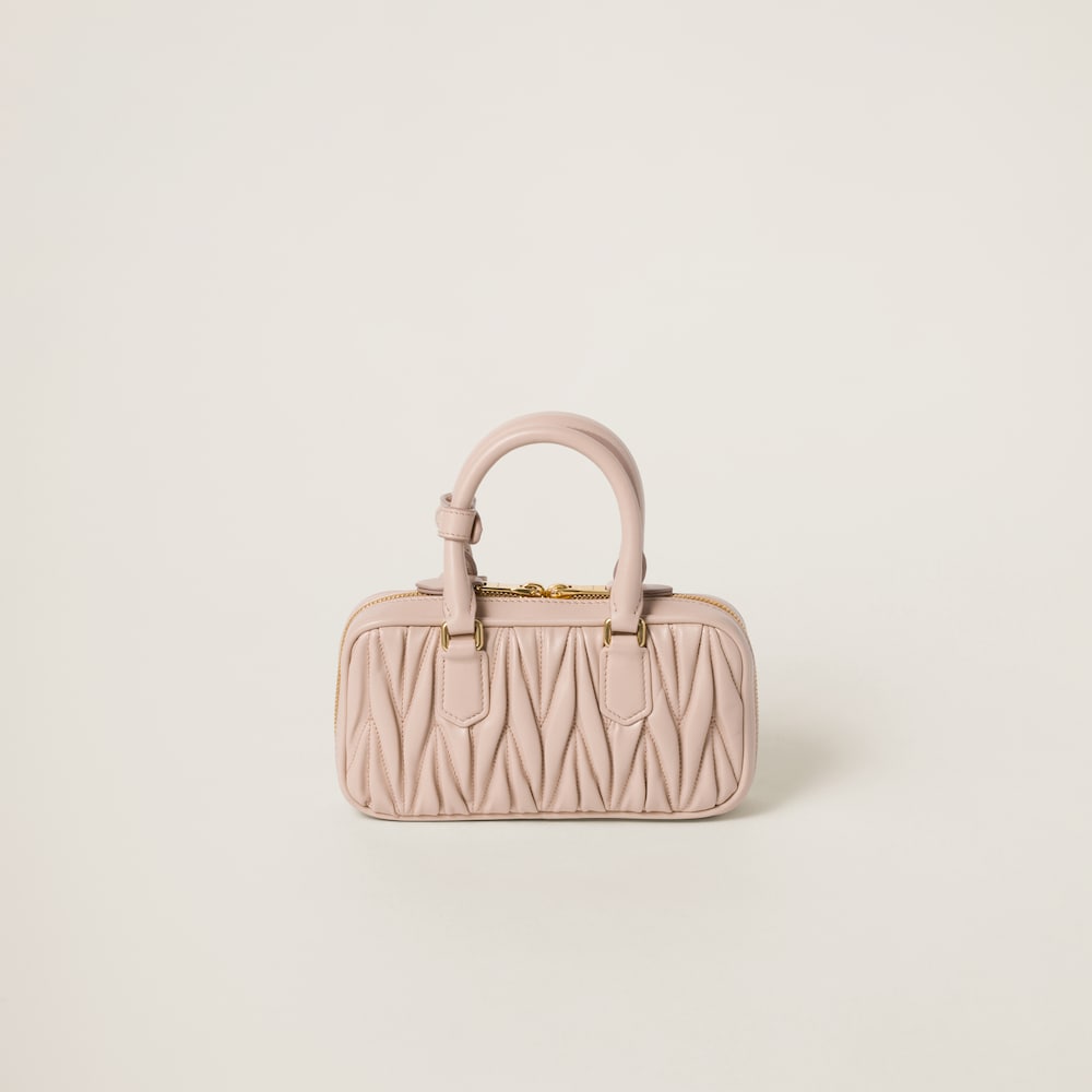 Arcadie matelassé nappa leather mini-bag