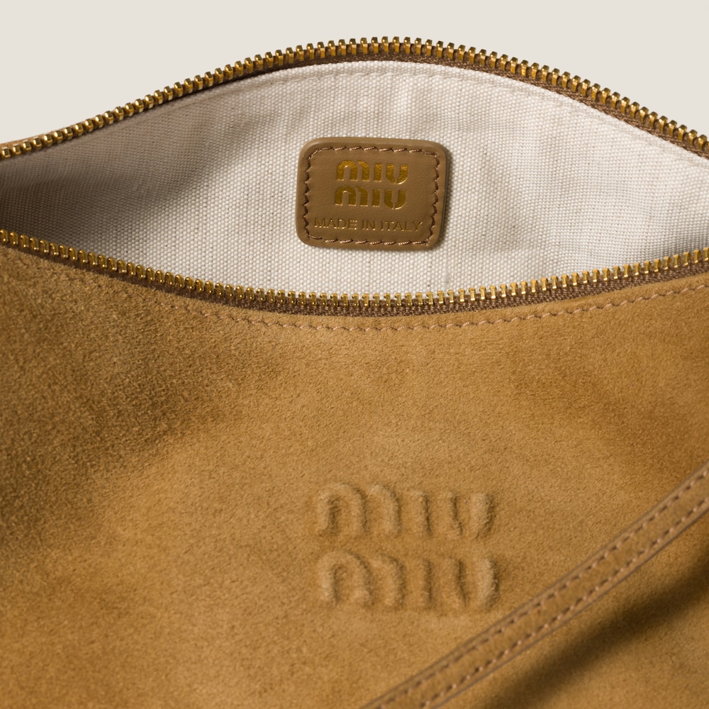 Suede pouch
