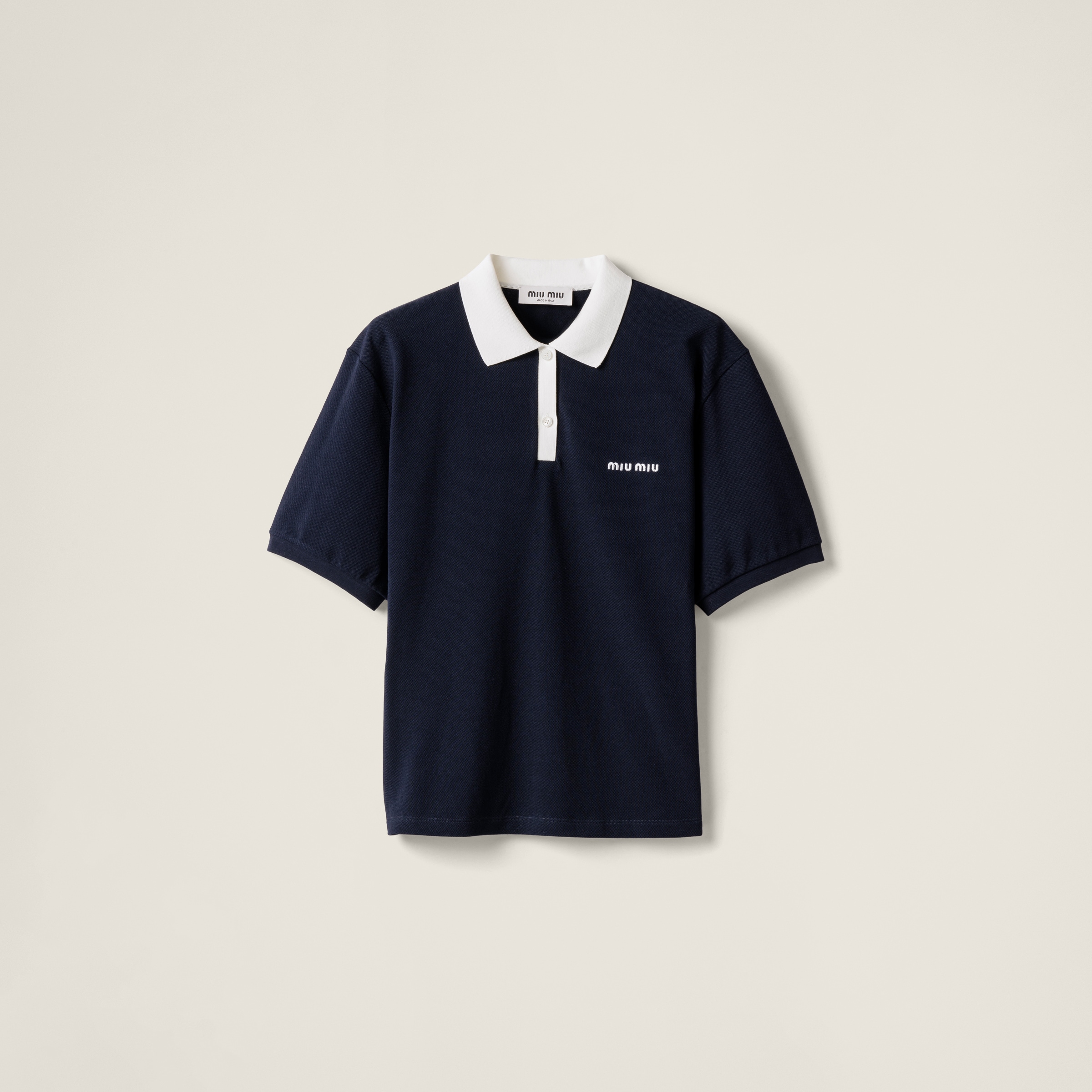 Cotton piqué polo shirt
