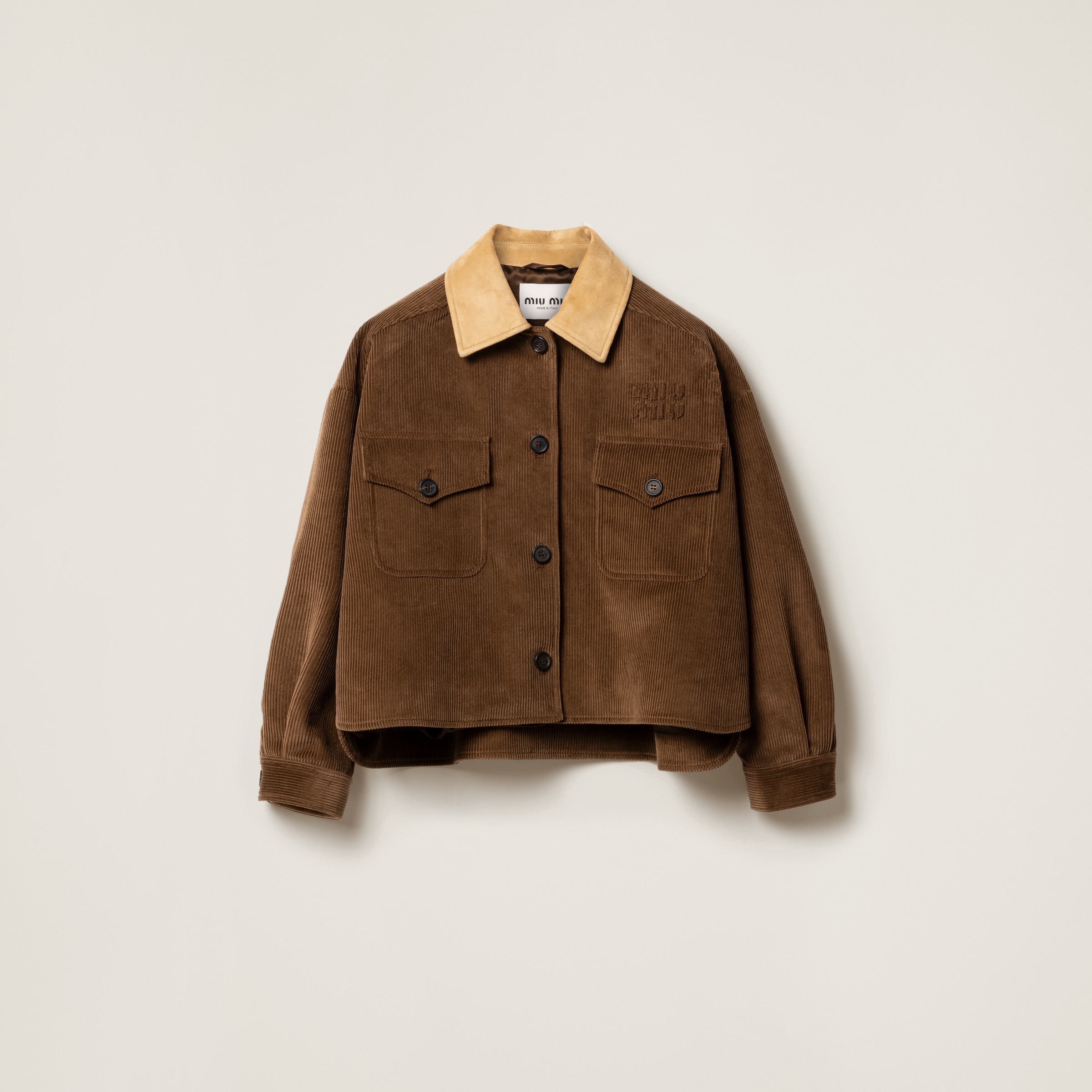 Velvet blouson jacket