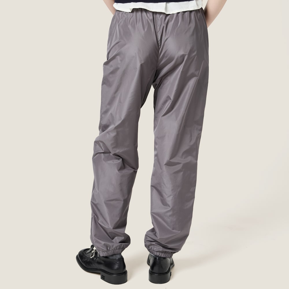 Technical silk joggers