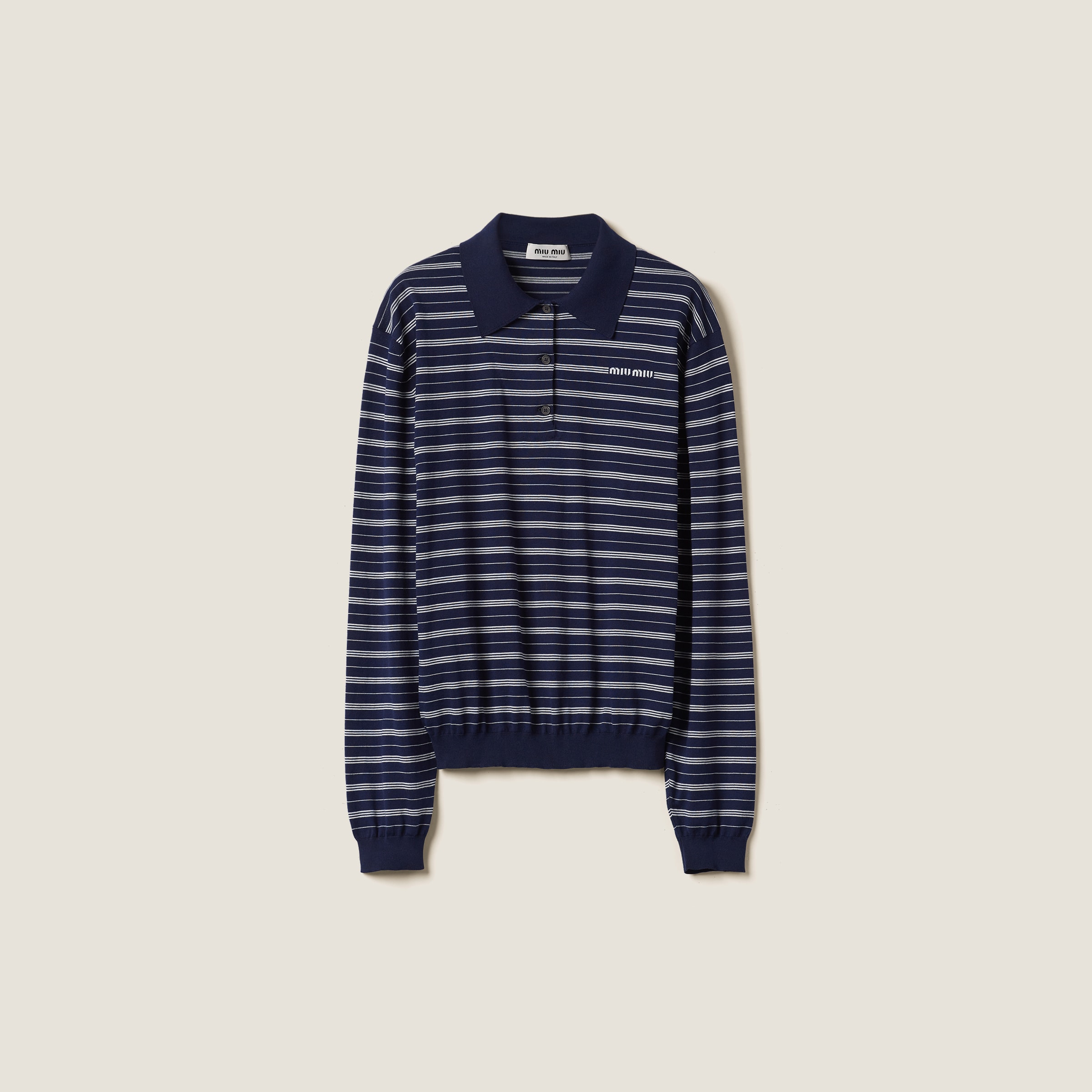 Cotton jersey polo shirt
