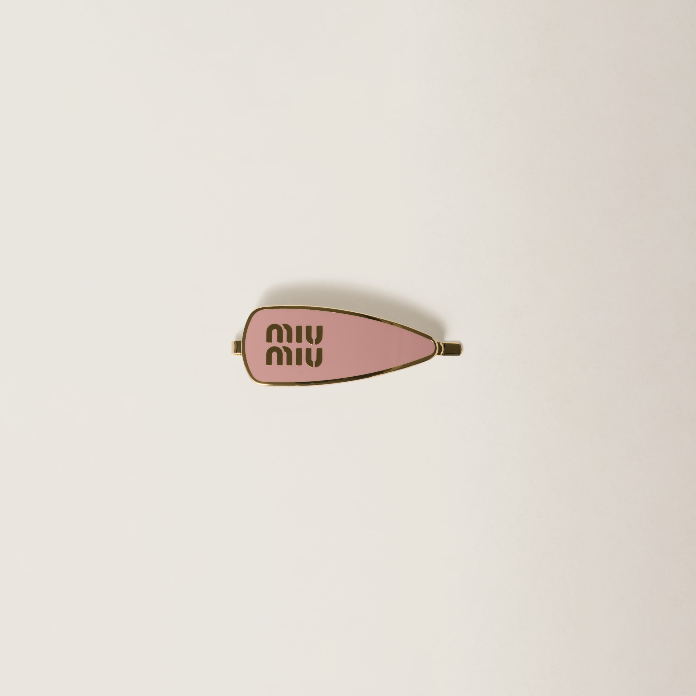 Enameled metal hair clip