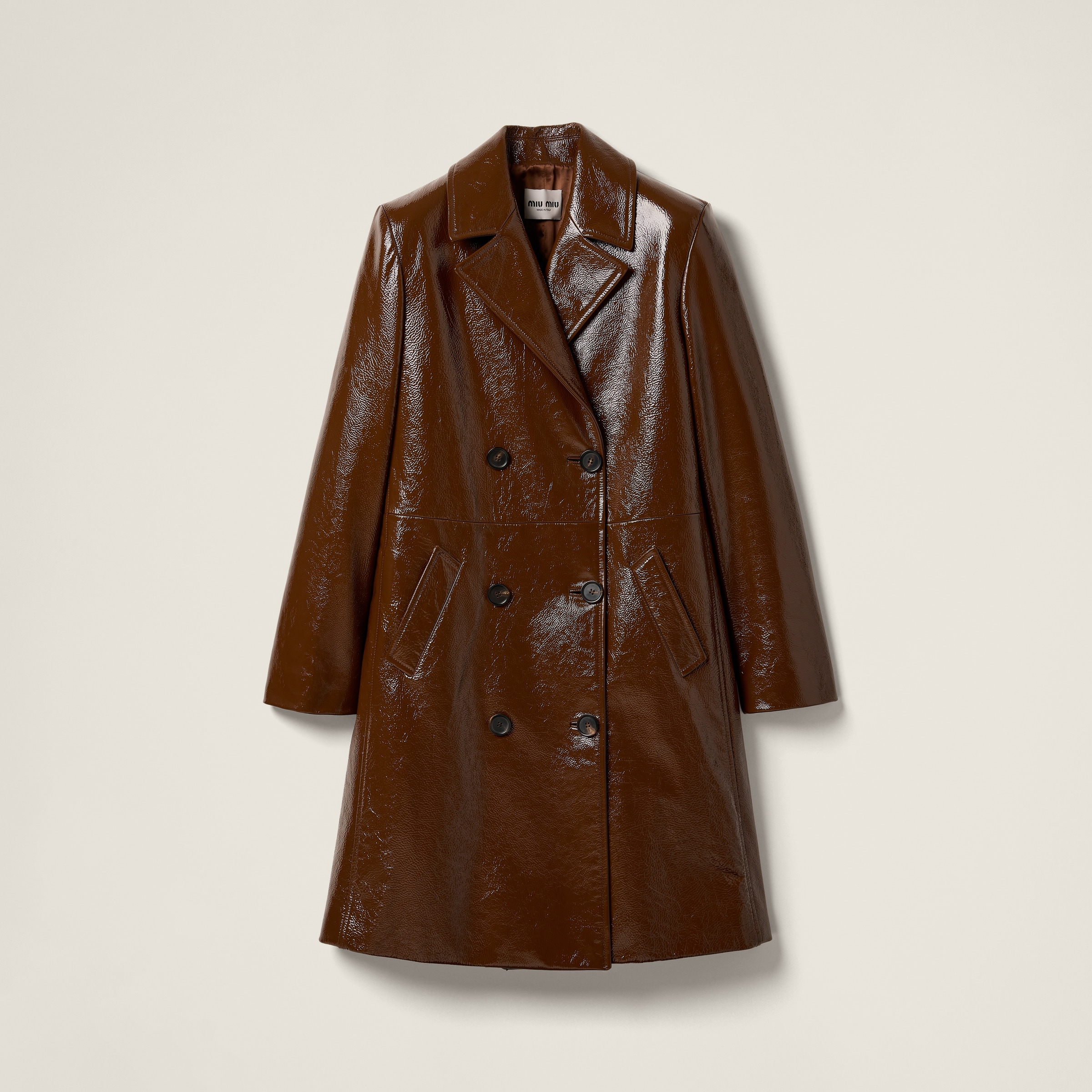 Double-breasted naplak coat