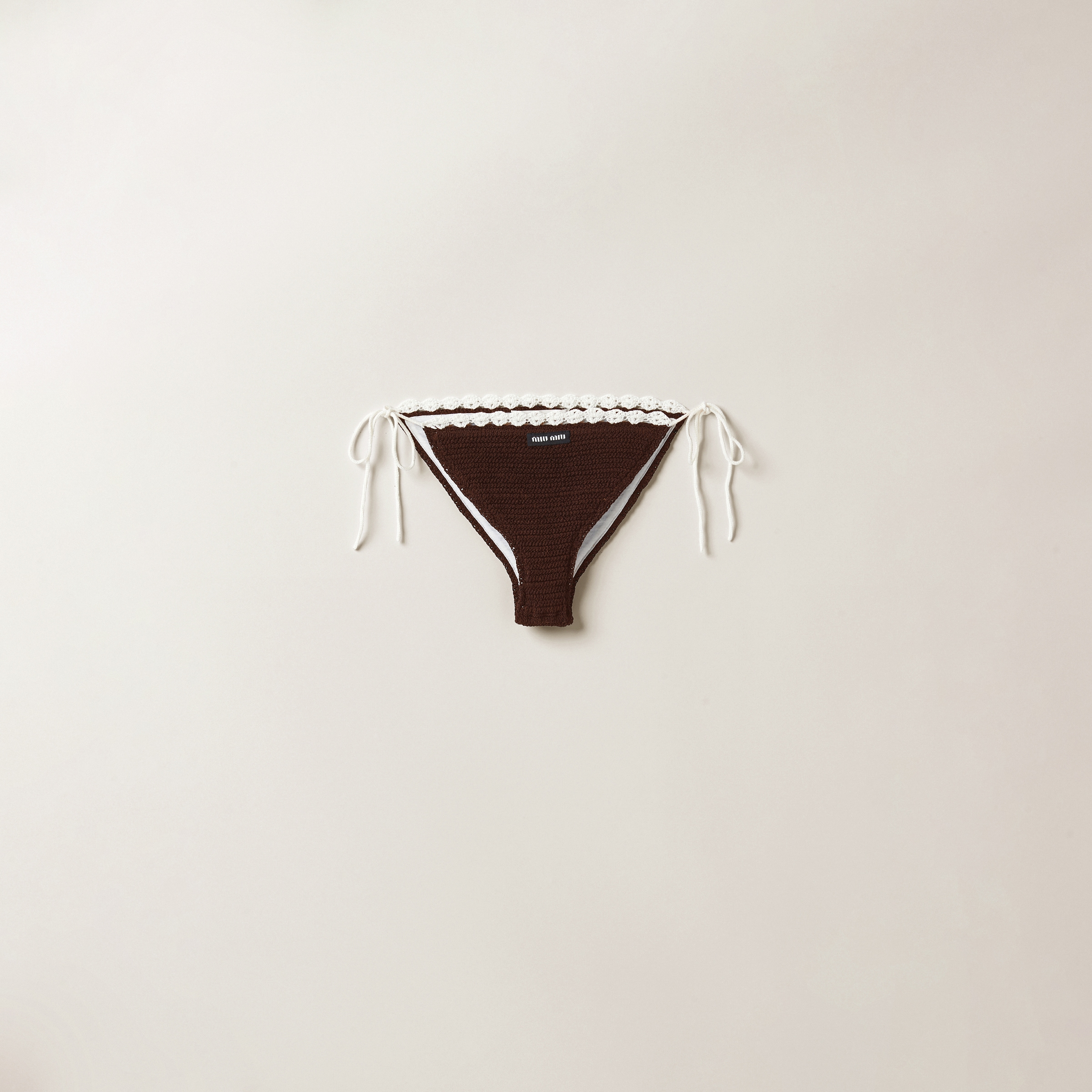 Cotton bikini panties with logo