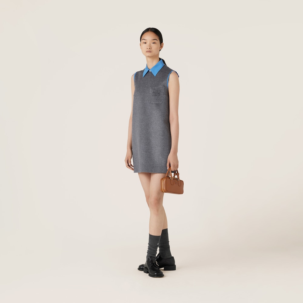 Velour mini-dress
