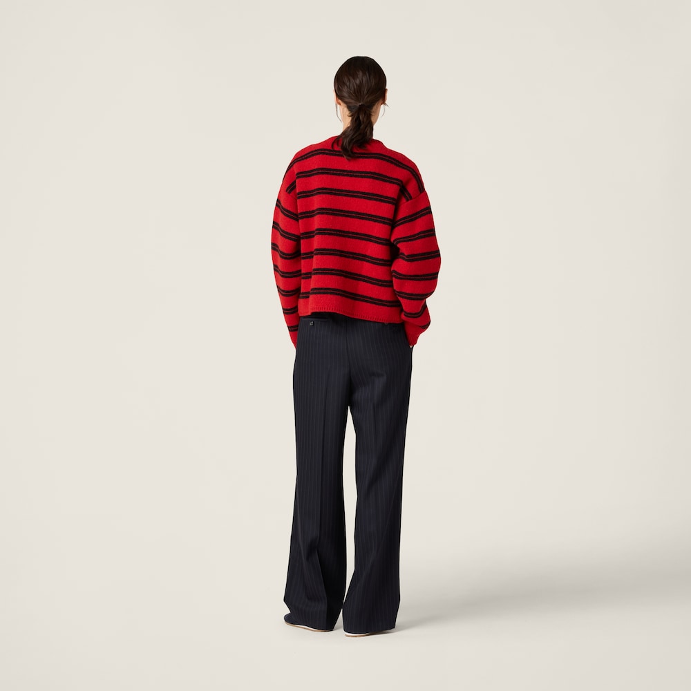 Pinstriped pants