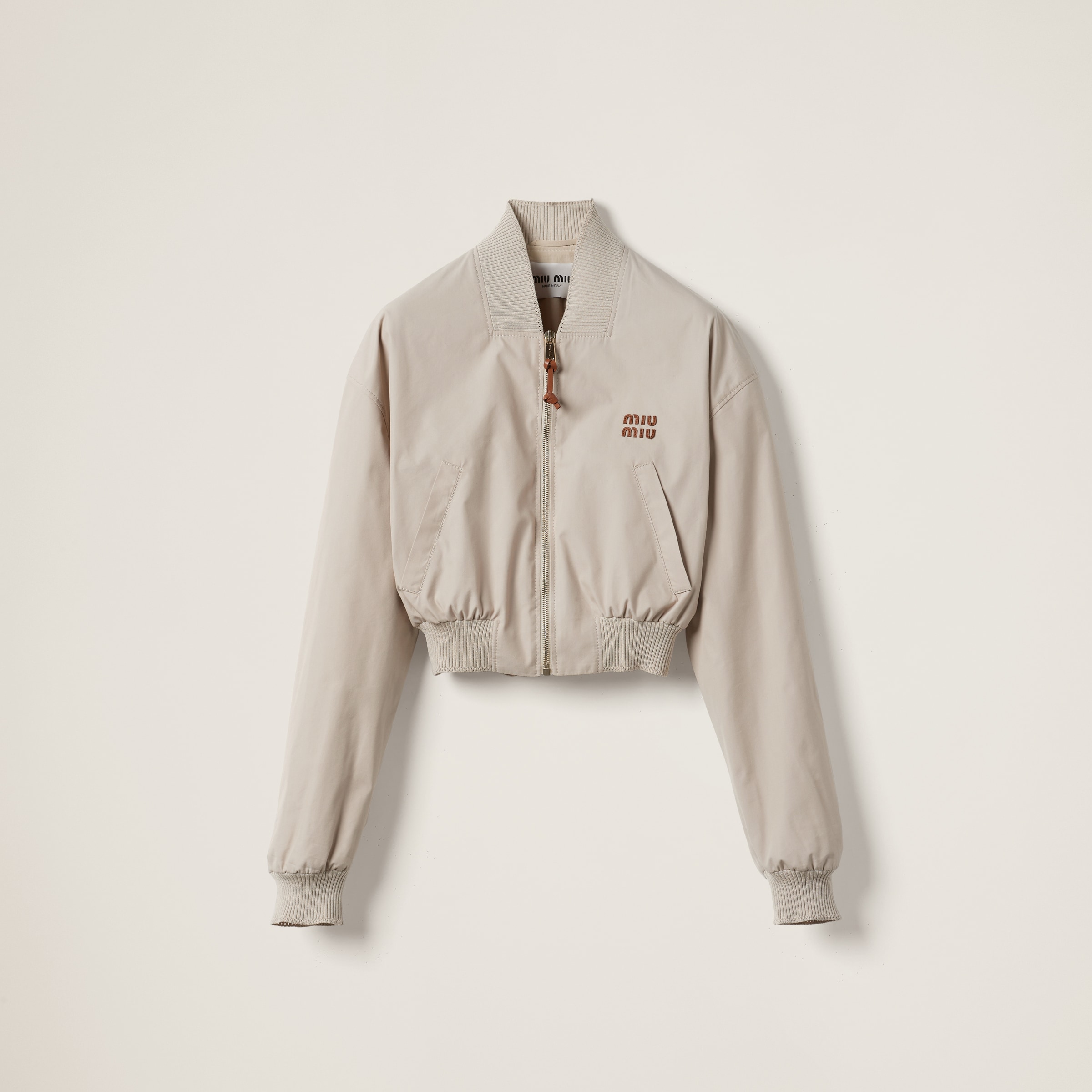 Panama cotton blouson jacket