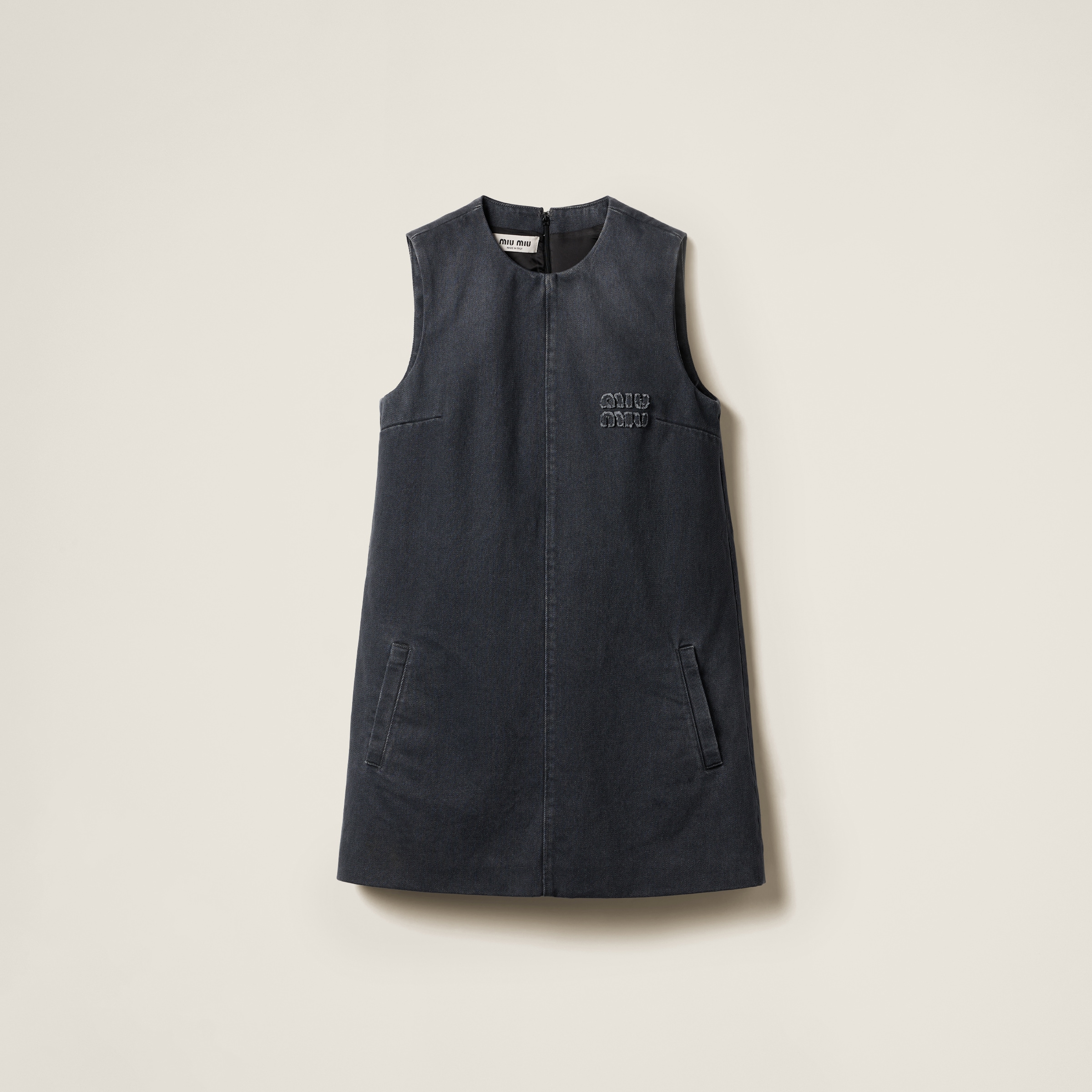 Drill mini-dress