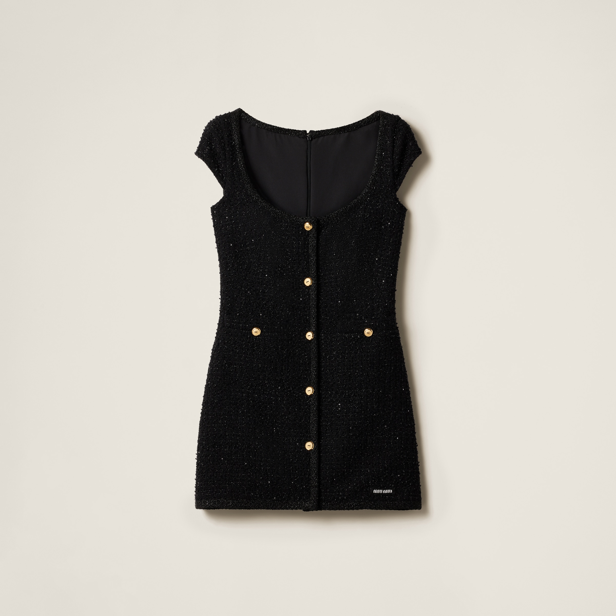 Lamé bouclé dress