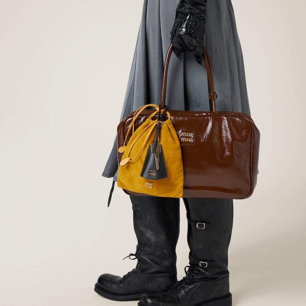 Beau naplak patent leather bag