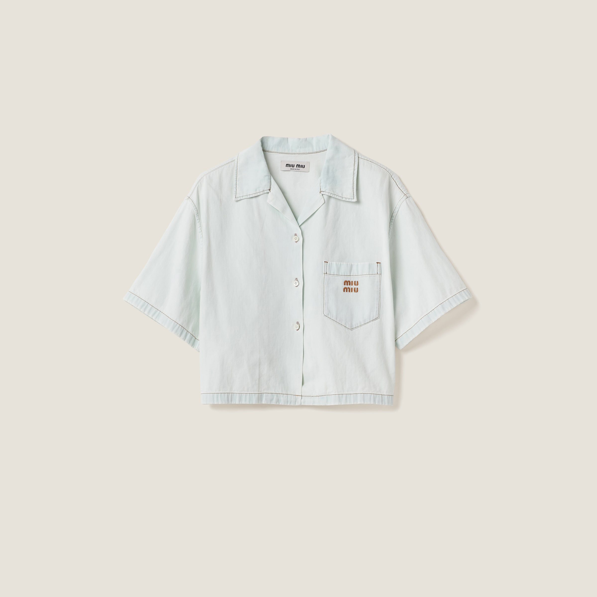 Chambray denim shirt