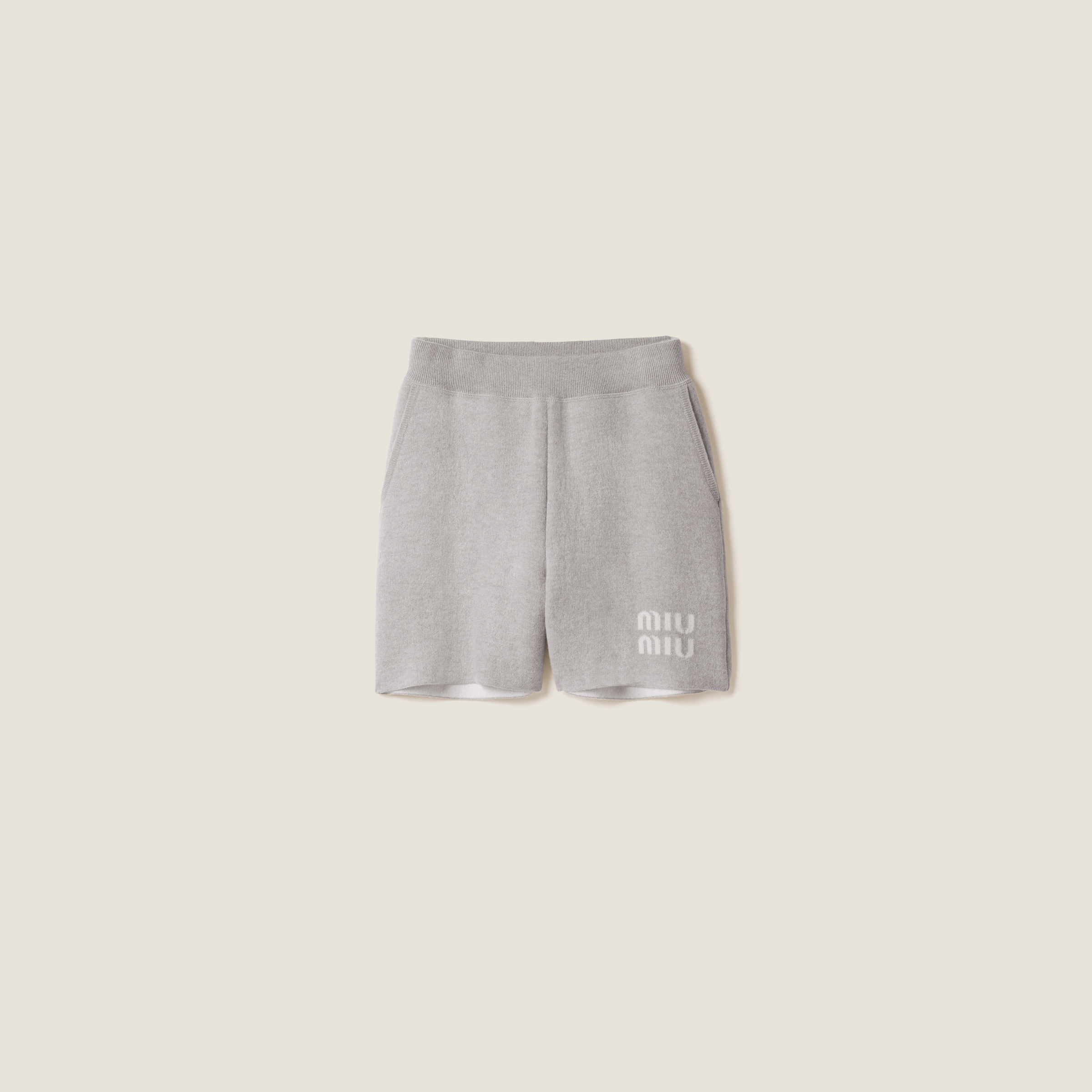 Double cashmere shorts