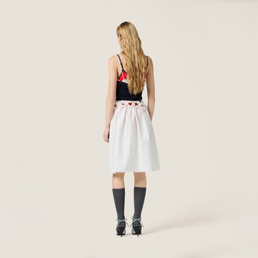 Slubbed poplin dress