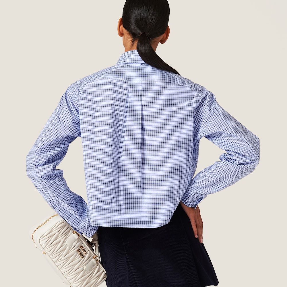 Checked poplin shirt