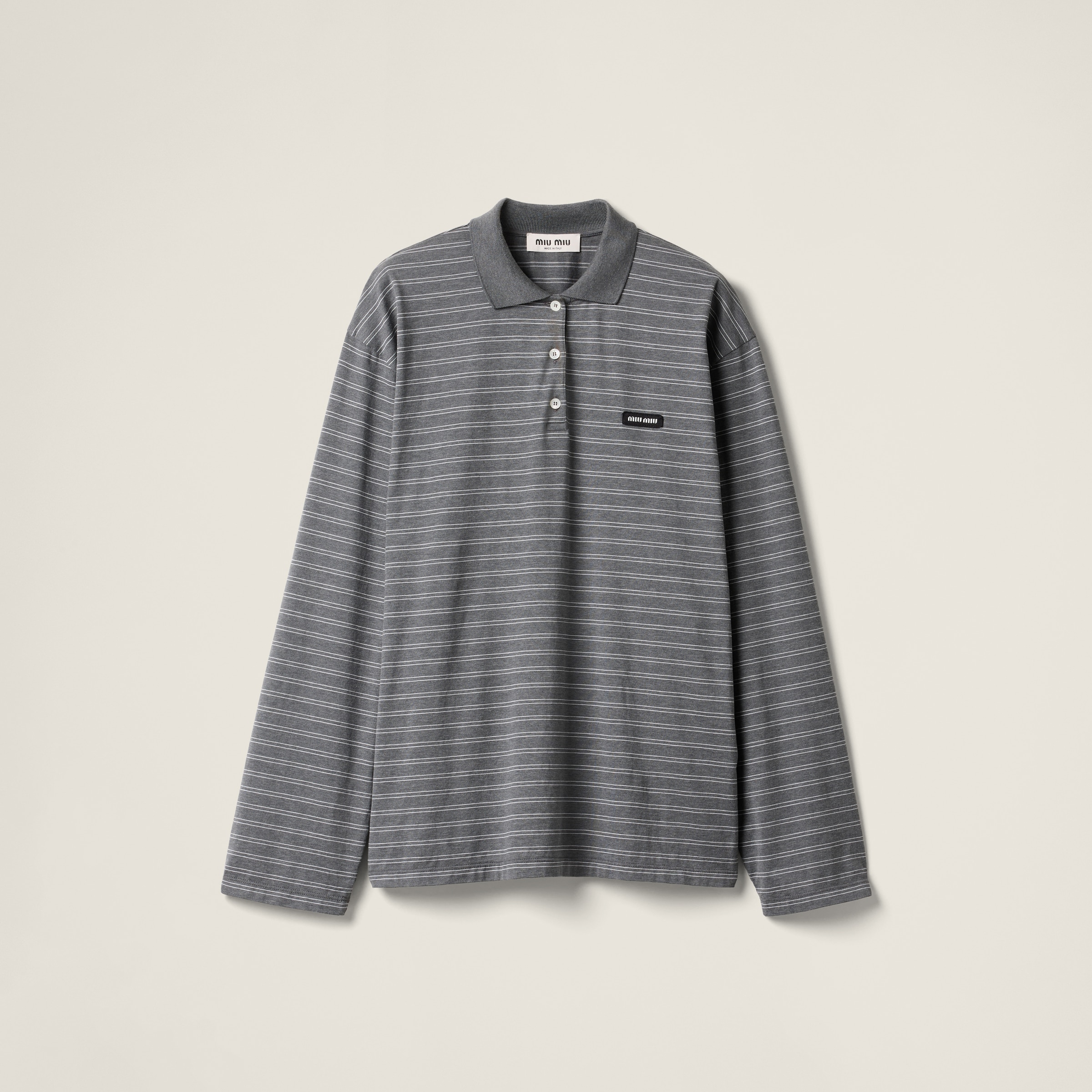 Cotton jersey polo shirt
