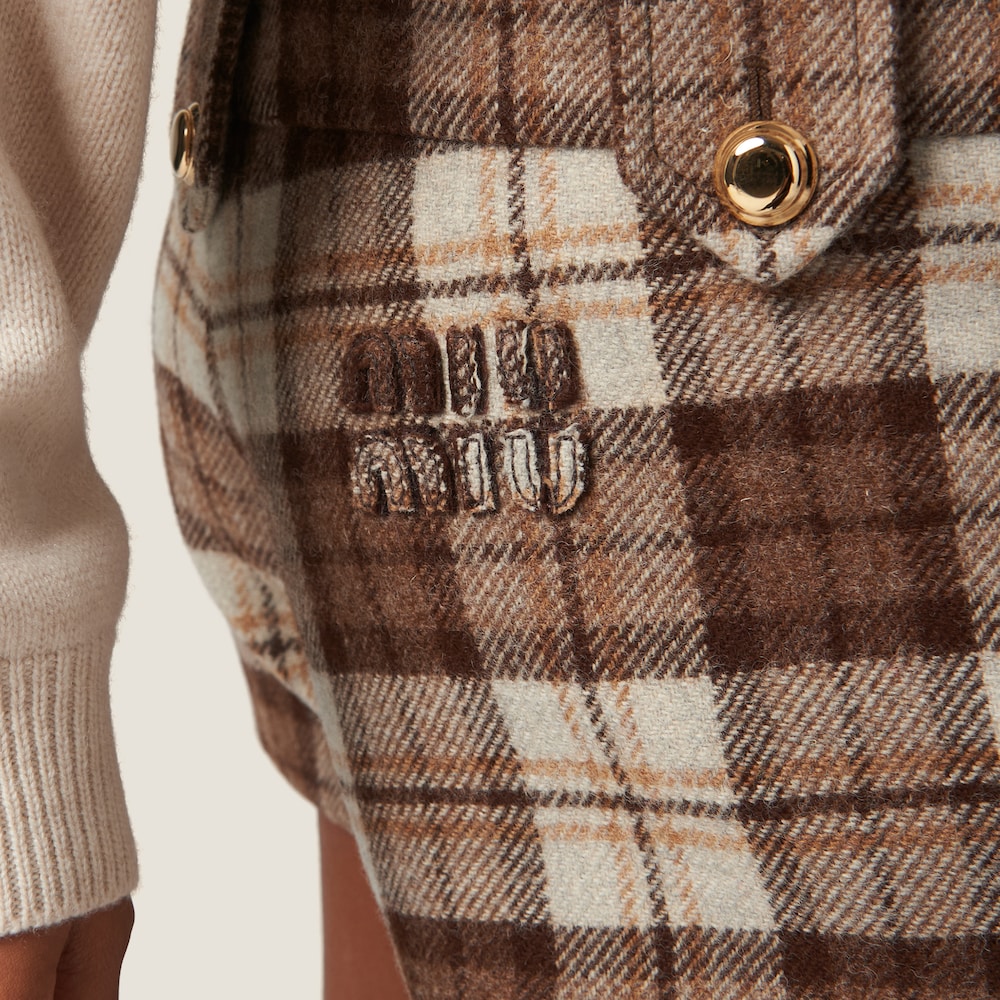 Checked shorts