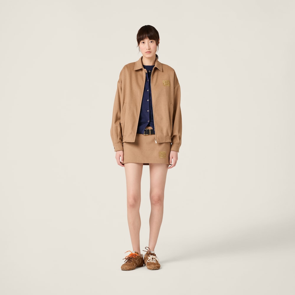 Camel-hair blouson