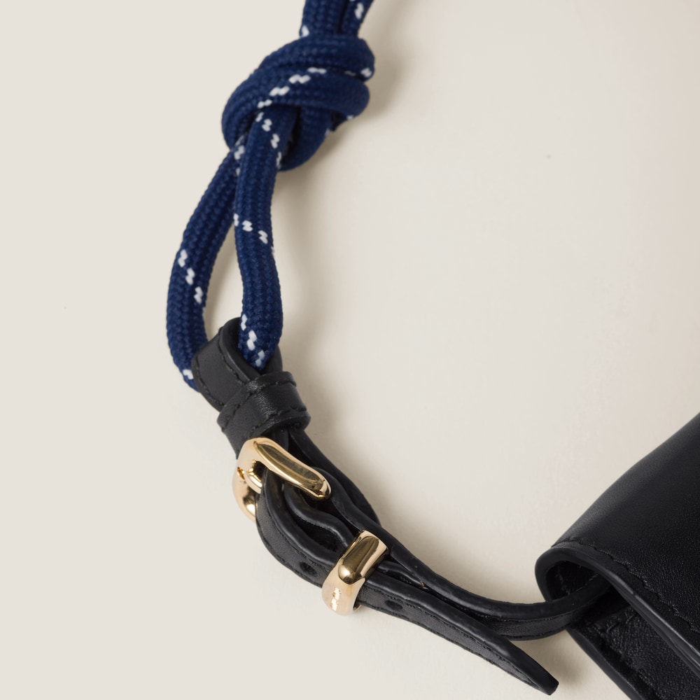 Leather shoulder wallet