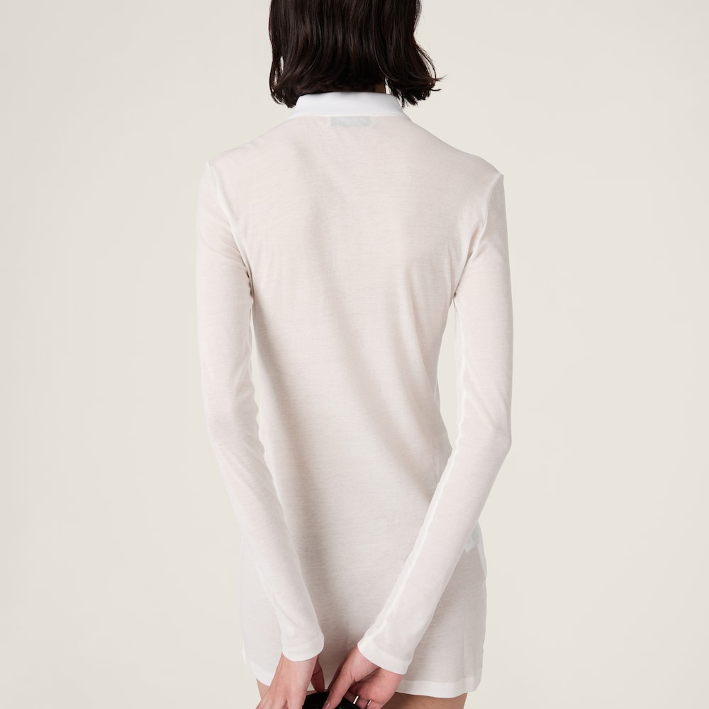 Ribbed jersey mini-dress
