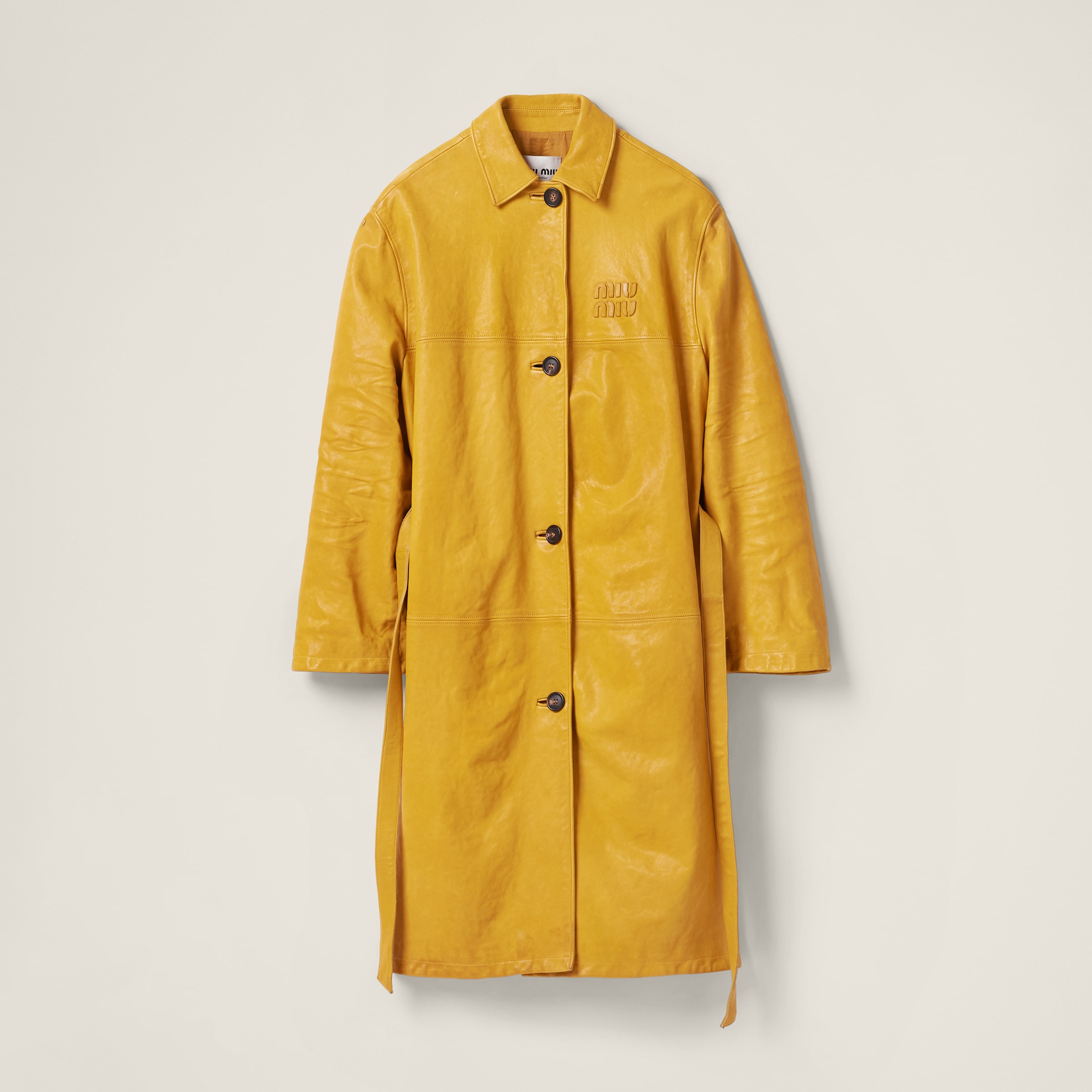 Nappa leather coat