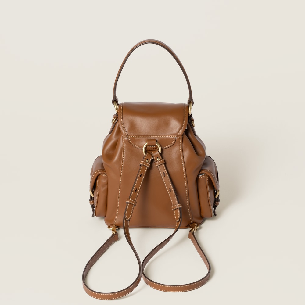 Leather backpack