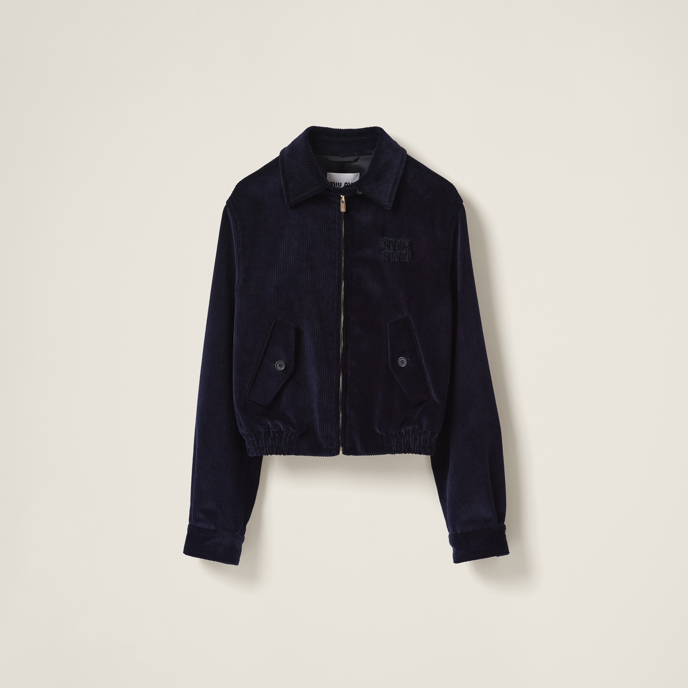 Corduroy blouson jacket