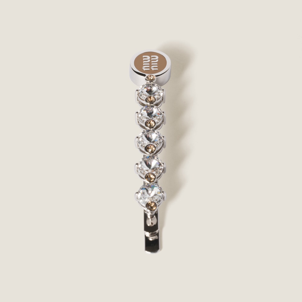 Crystal hair clip