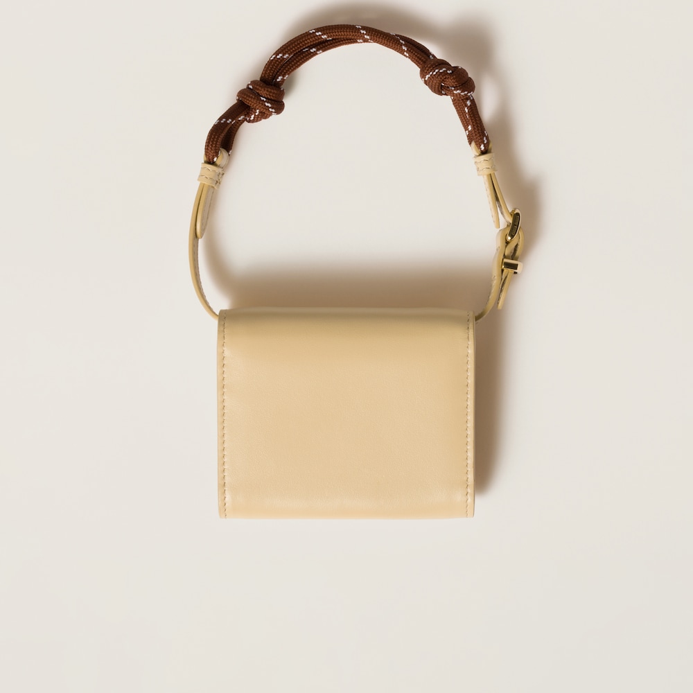 Leather shoulder wallet