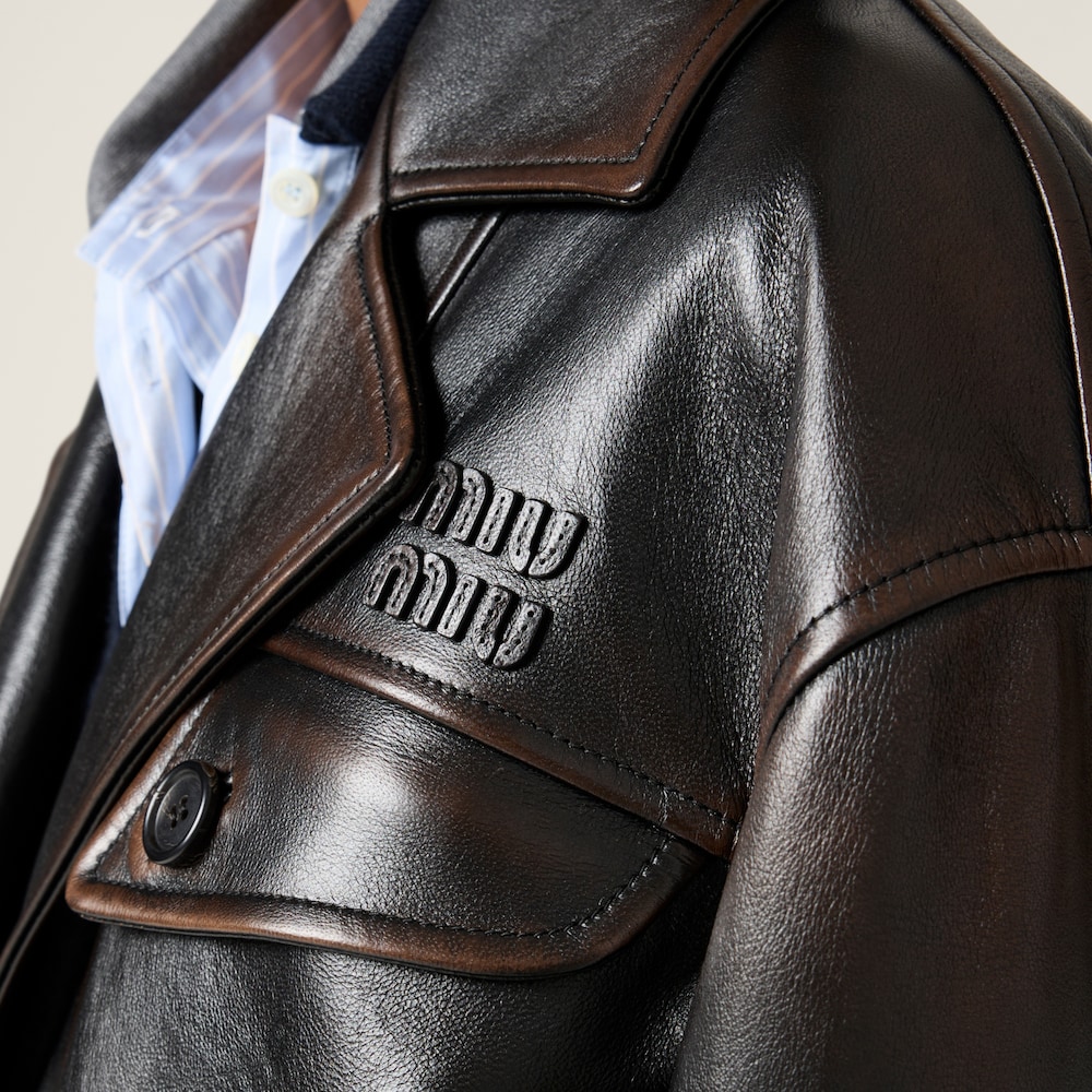 Nappa leather jacket