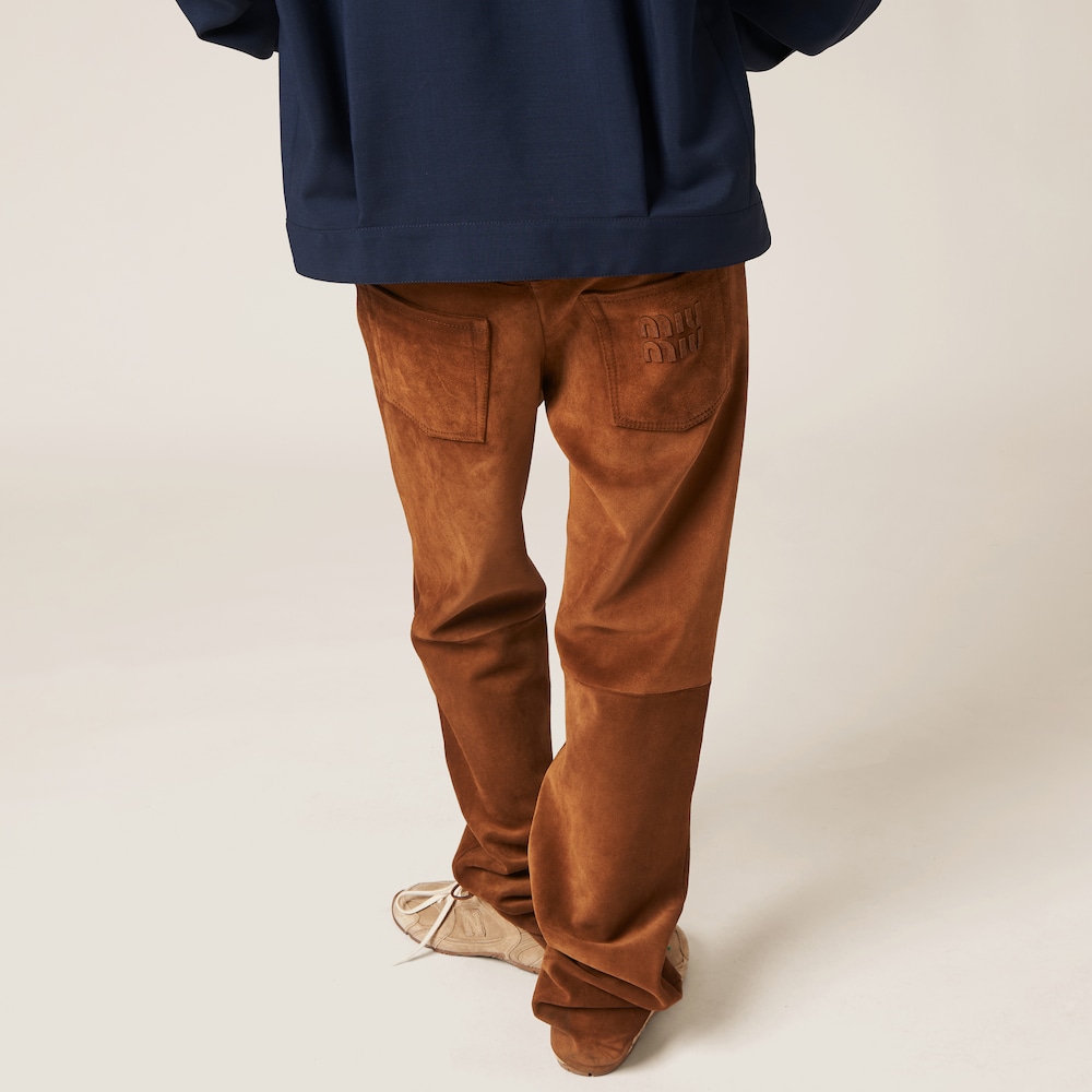 Suede pants