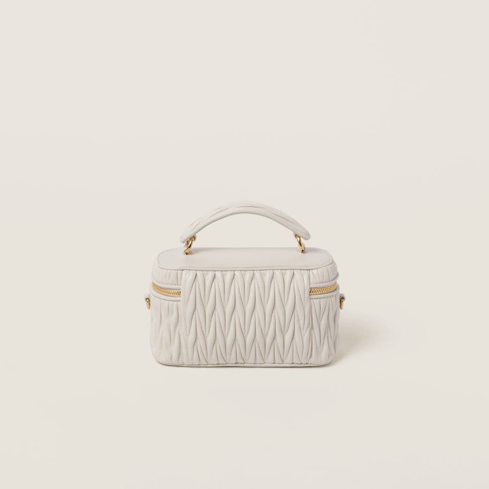 Matelassé nappa leather shoulder bag