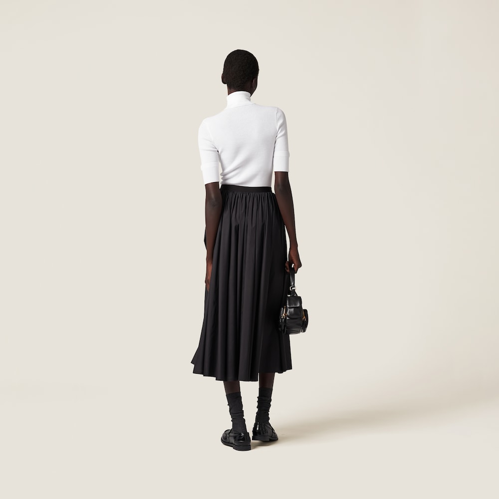 Cotton turtleneck jersey