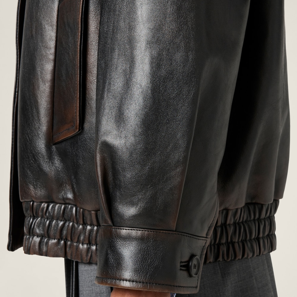 Nappa leather jacket