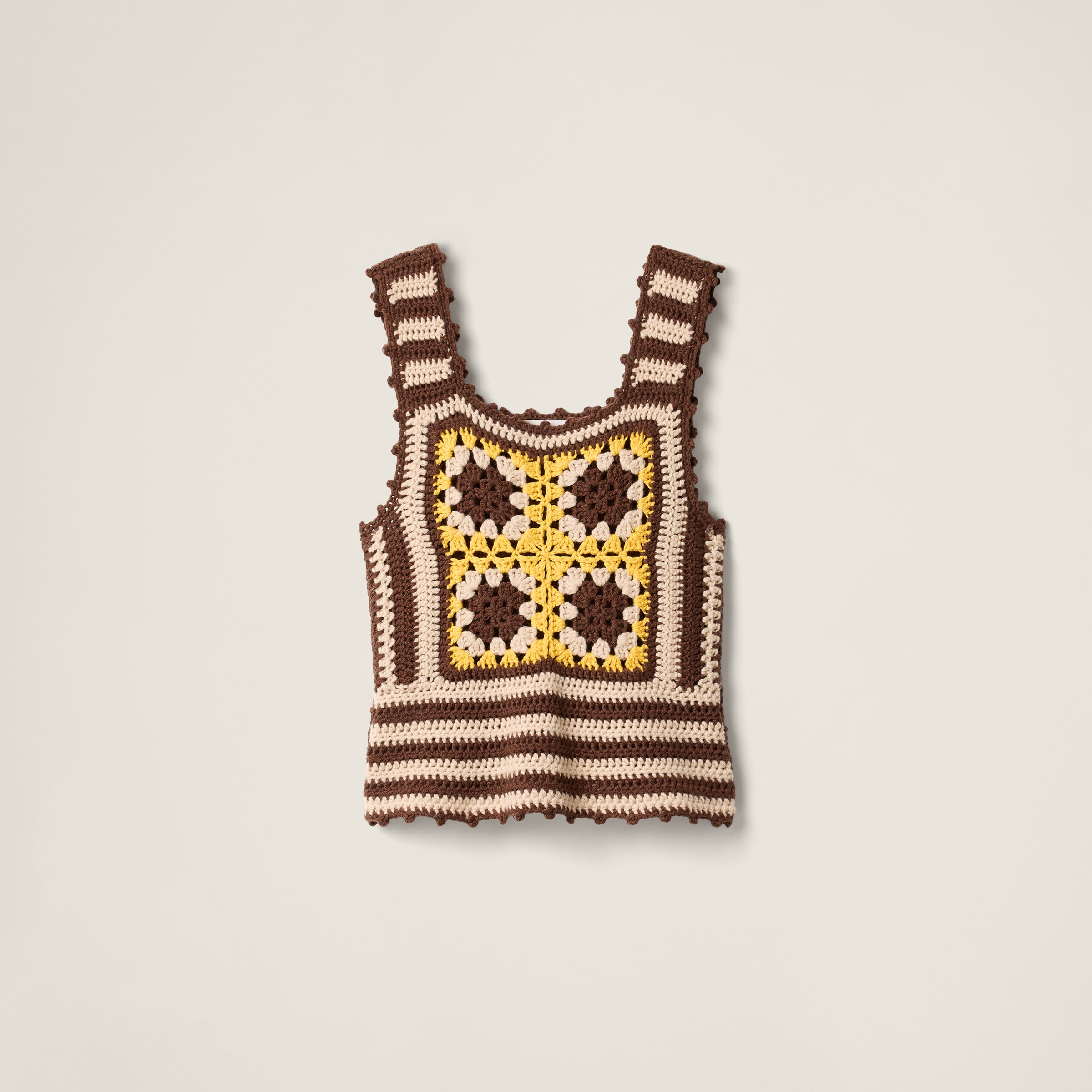 Crochet cashmere top