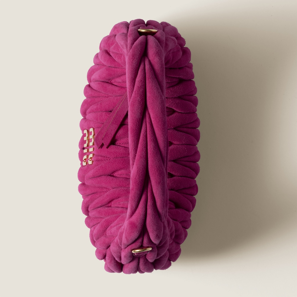 Wander matelassé suede bag