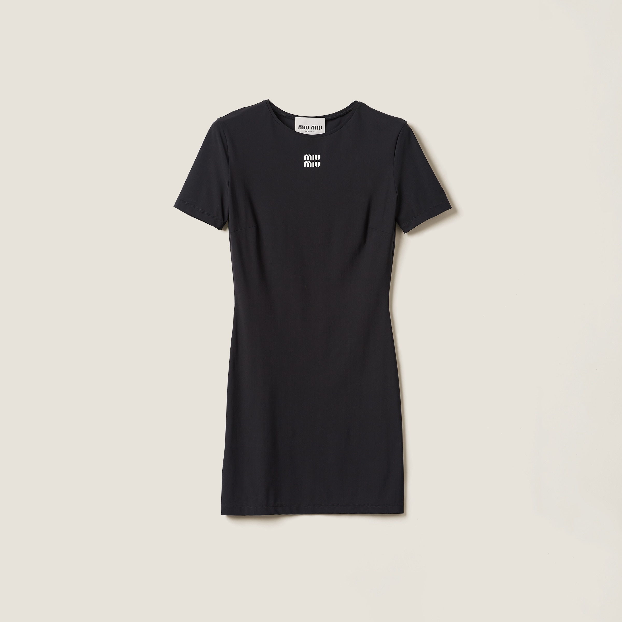 Stretch jersey minidress