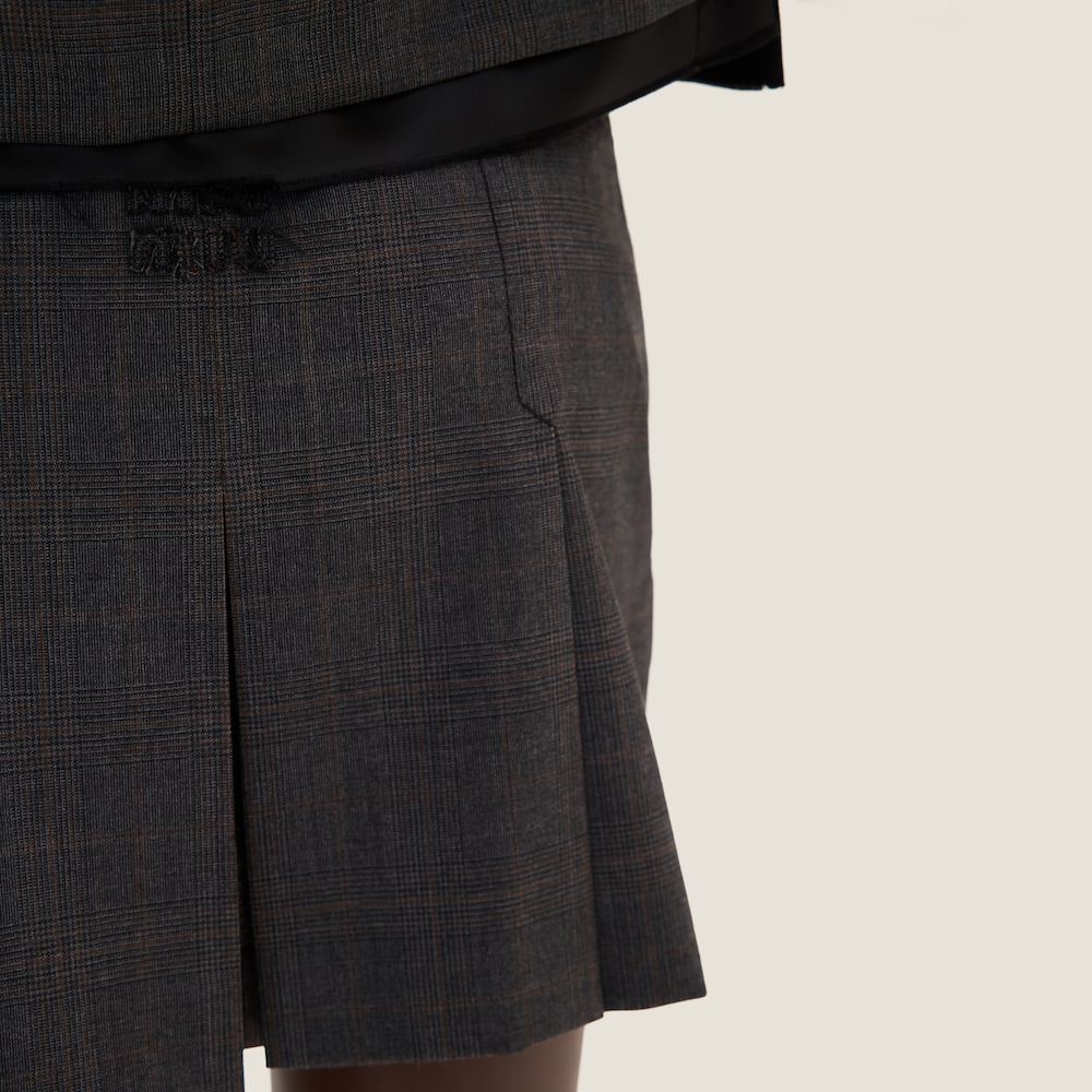 Prince of Wales check miniskirt