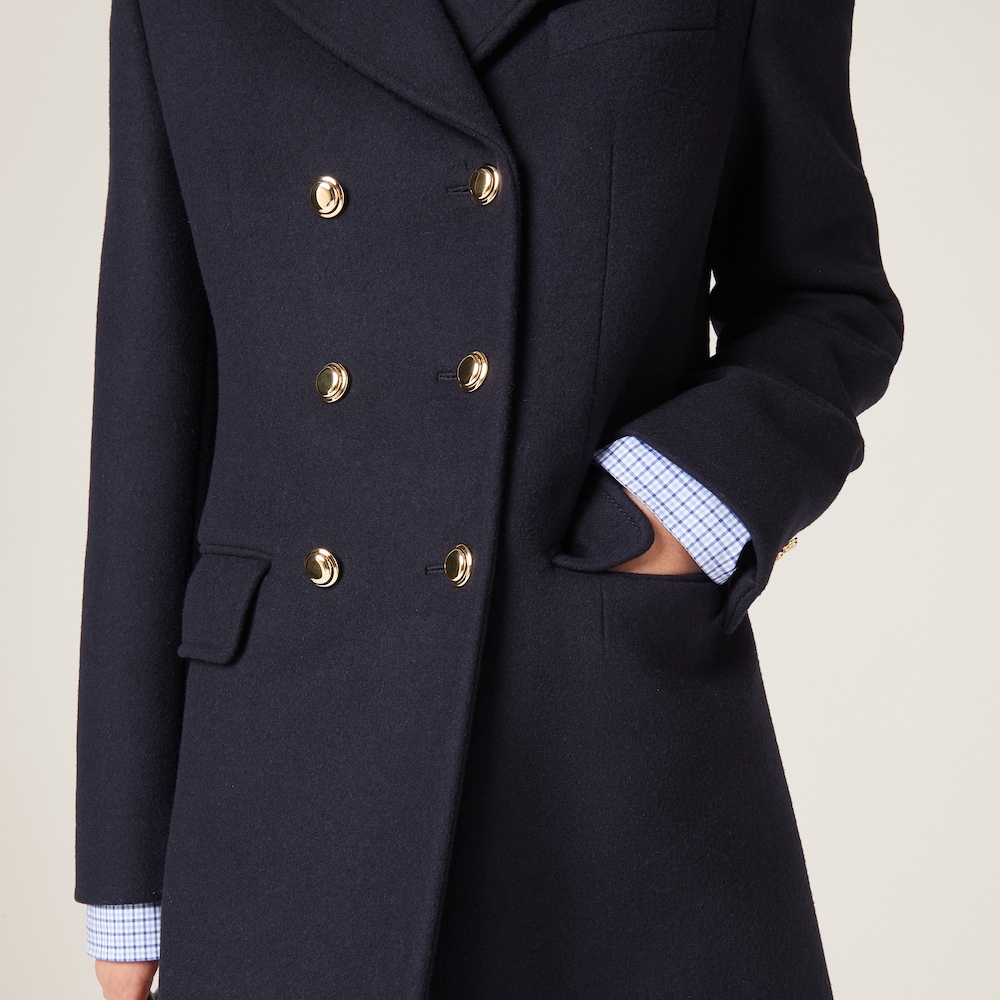 Double-breasted cloth coat
