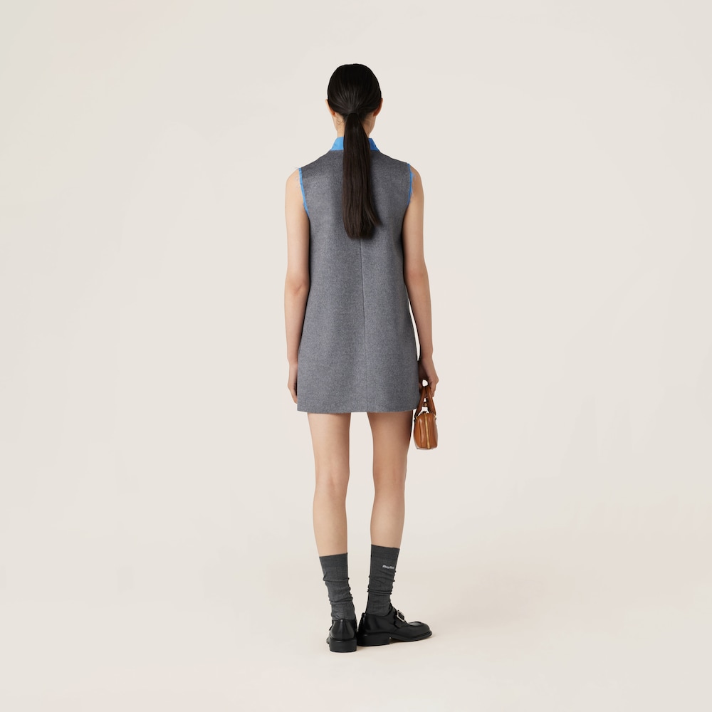 Velour mini-dress