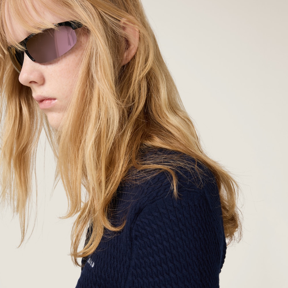 Cable-knit cashmere and silk cardigan